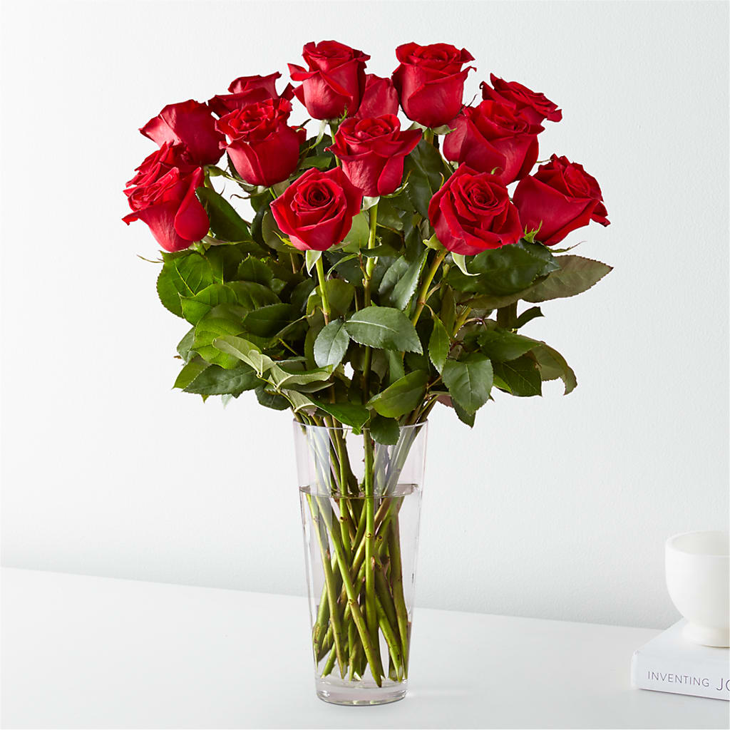 Long Stem Red Rose Bouquet – LEE'S FLORIST & GREENHOUSE, Center Line MI