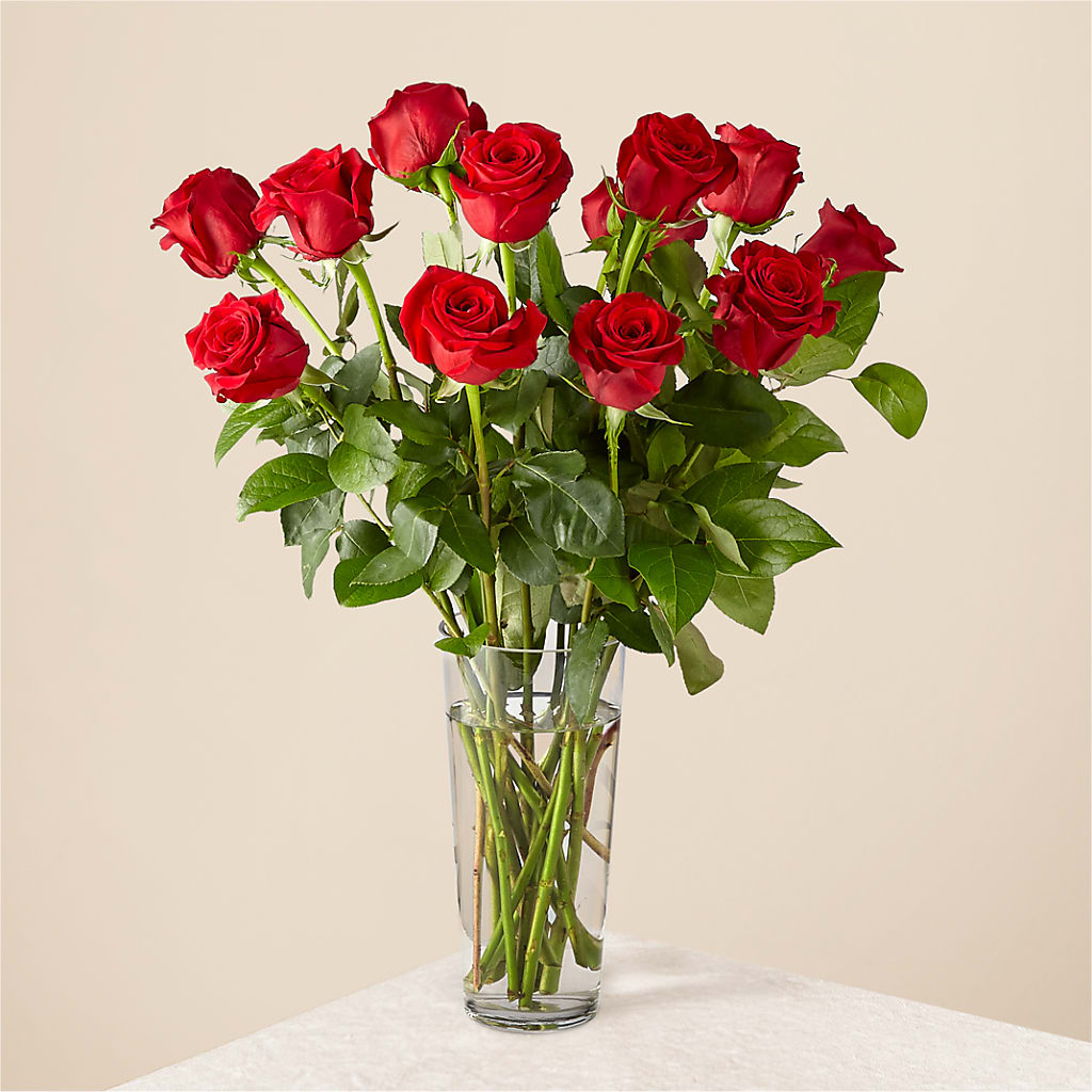 Long Stem Red Rose Bouquet – LEE'S FLORIST & GREENHOUSE, Center Line MI