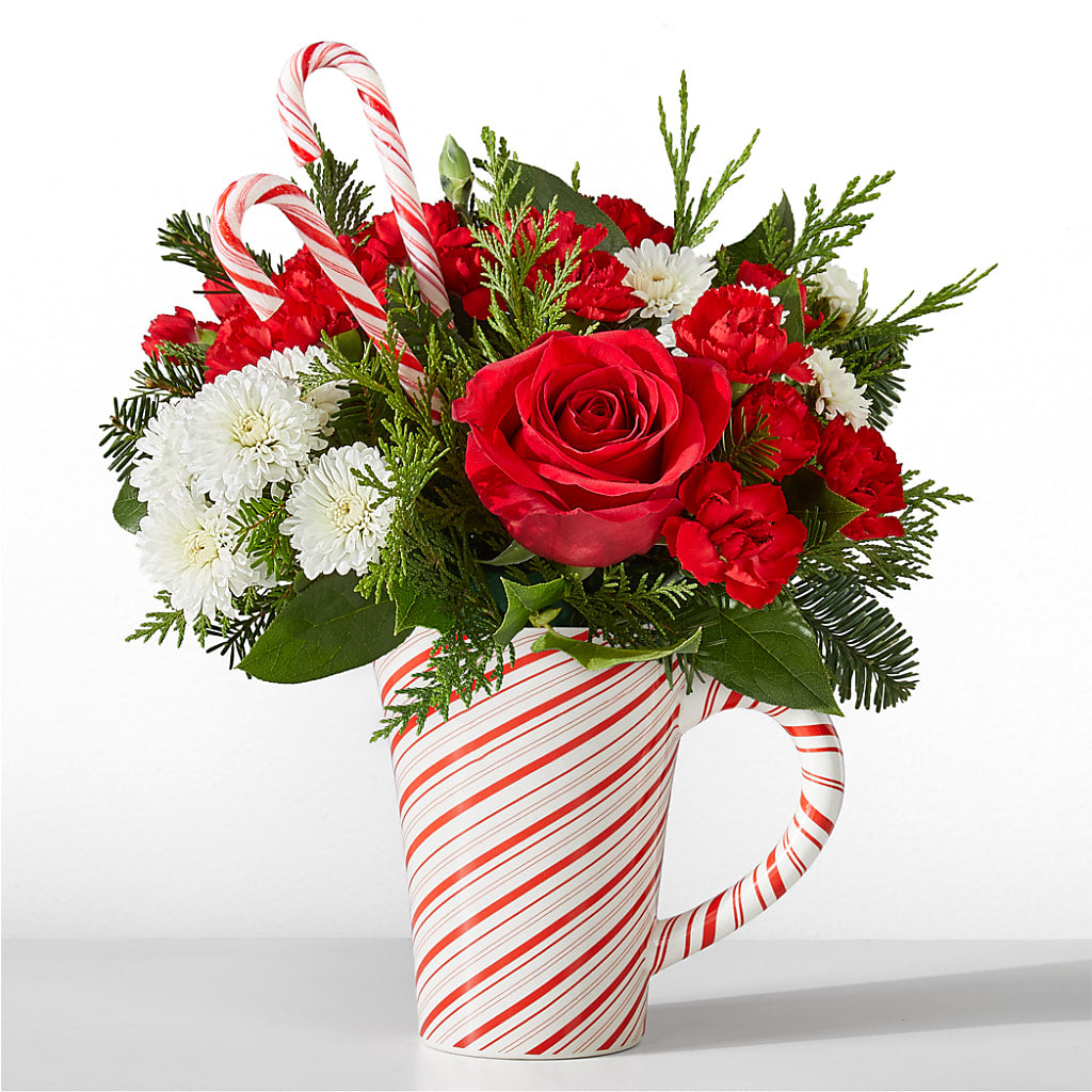 Peppermint Swirl Mug – LEE'S FLORIST & GREENHOUSE, Center Line MI
