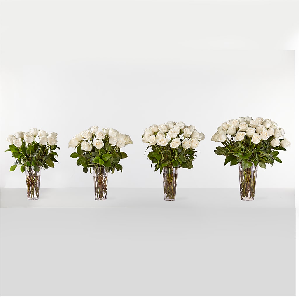 Long Stem White Rose Bouquet – LEE'S FLORIST & GREENHOUSE, Center Line MI