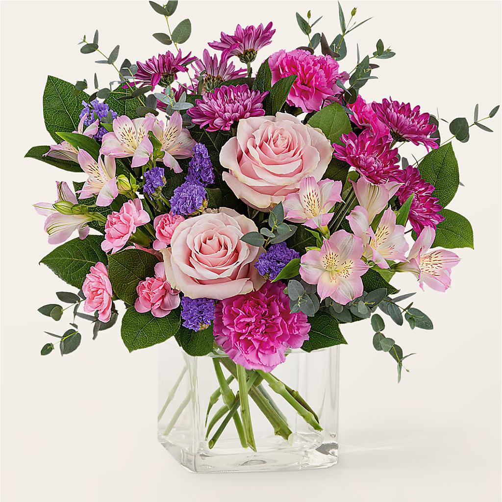 Rosy Radiance Bouquet – LEE'S FLORIST & GREENHOUSE, Center Line MI