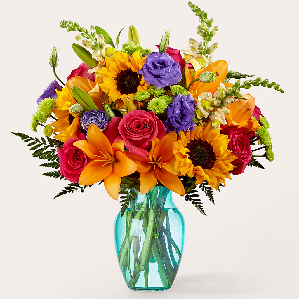 Double Rainbow Bouquet – LEE'S FLORIST & GREENHOUSE, Center Line MI