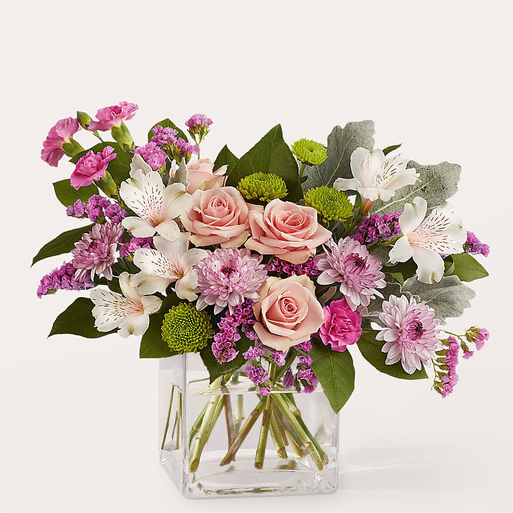 Pink Suede Bouquet – LEE'S FLORIST & GREENHOUSE, Center Line MI