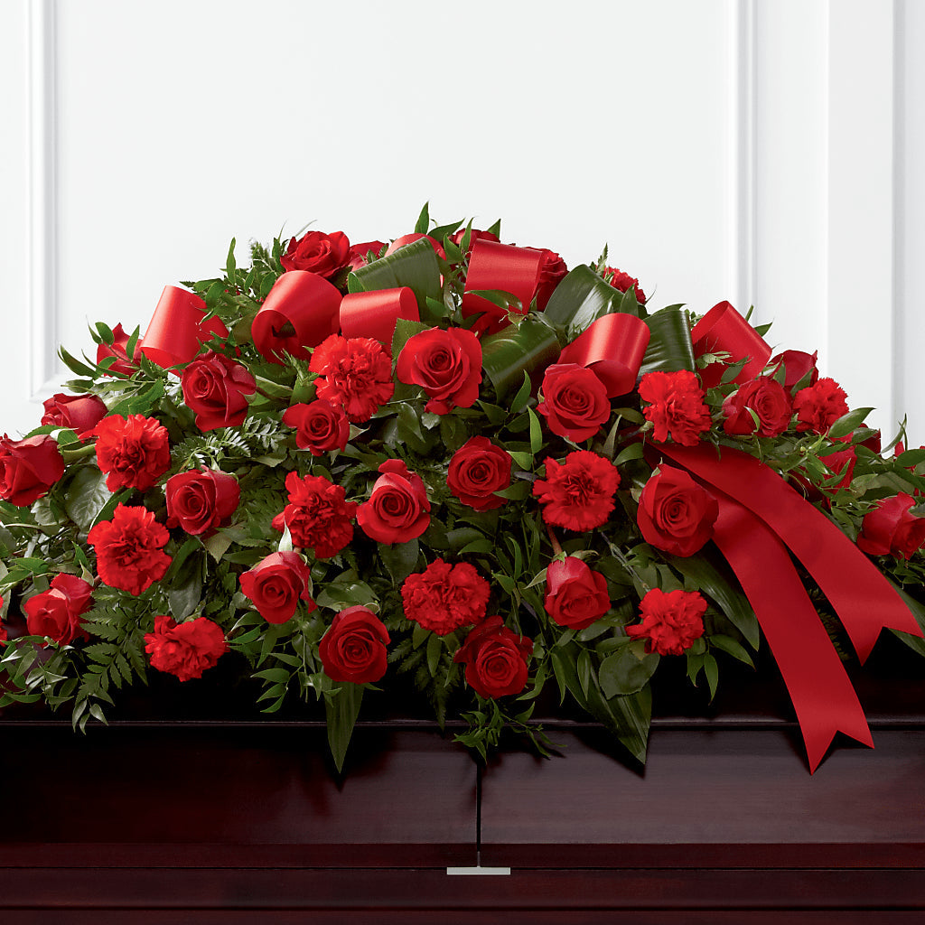 Tribute of Life Casket Spray – LEE'S FLORIST & GREENHOUSE, Center Line MI