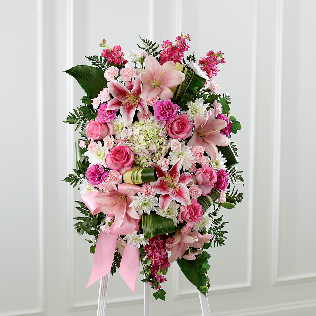 Comforting Standing Spray – LEE'S FLORIST & GREENHOUSE, Center Line MI