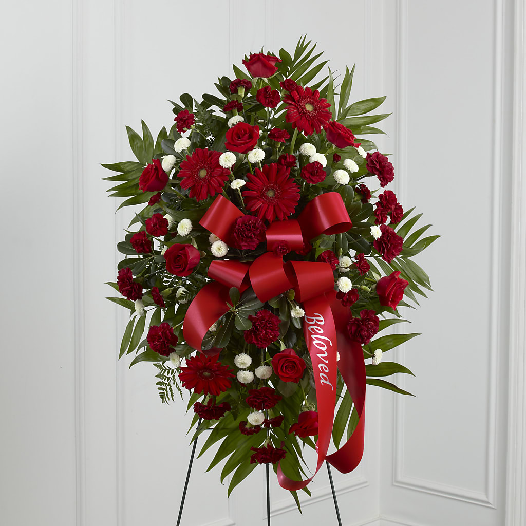 Treasured Memories Standing Spray – LEE'S FLORIST & GREENHOUSE, Center Line MI