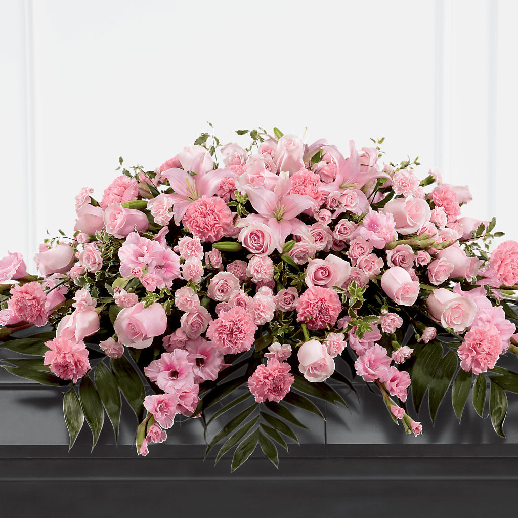 Garden of Comfort Casket Spray (Standard) – LEE'S FLORIST & GREENHOUSE, Center Line MI