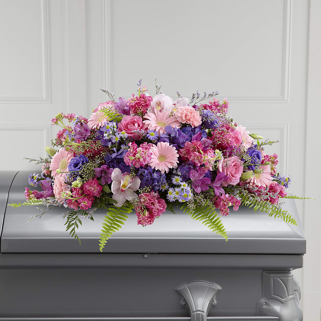 Glorious Garden Casket Spray – LEE'S FLORIST & GREENHOUSE, Center Line MI