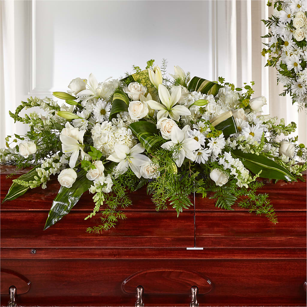Abundance Casket Spray – LEE'S FLORIST & GREENHOUSE, Center Line MI