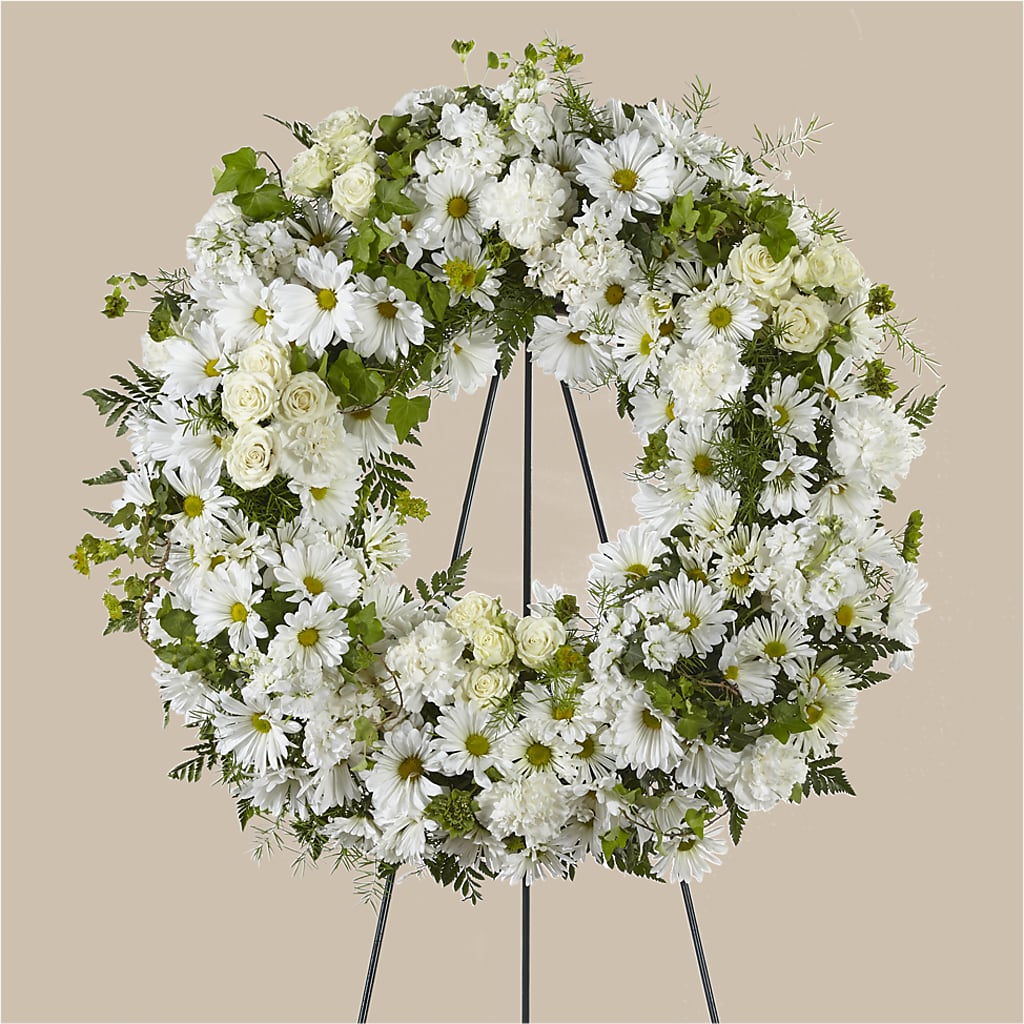 Faithful Wishes Wreath – LEE'S FLORIST & GREENHOUSE, Center Line MI