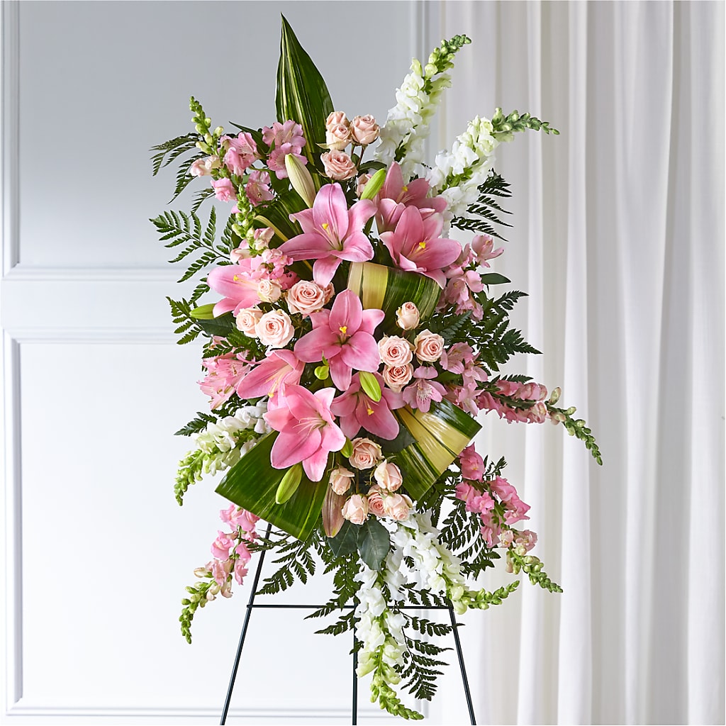 Elegant Embrace Standing Spray – LEE'S FLORIST & GREENHOUSE, Center Line MI