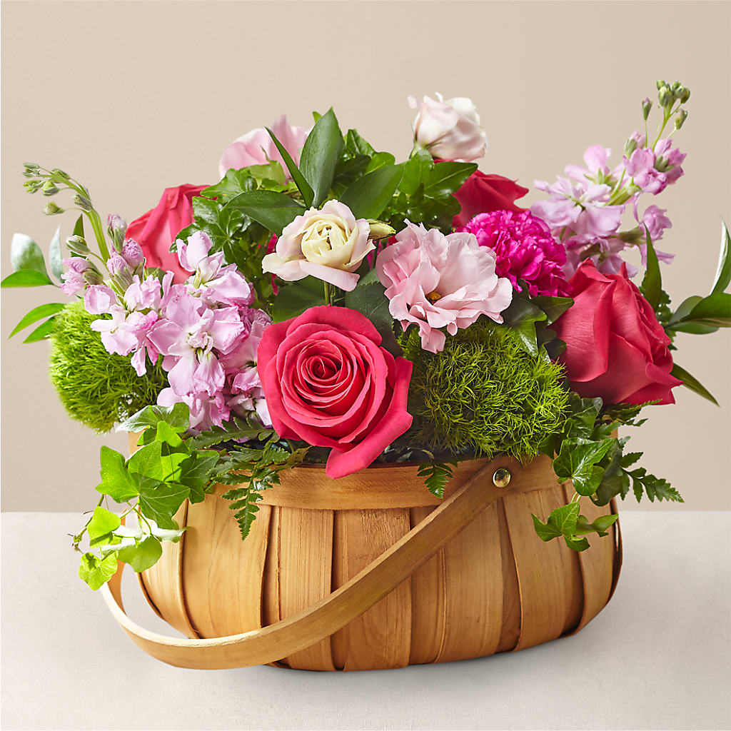 Radiance in Bloom Basket – LEE'S FLORIST & GREENHOUSE, Center Line MI