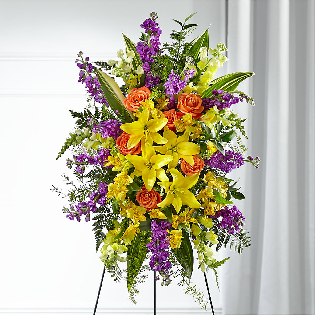 Thoughtful Prayers Standing Spray – LEE'S FLORIST & GREENHOUSE, Center Line MI