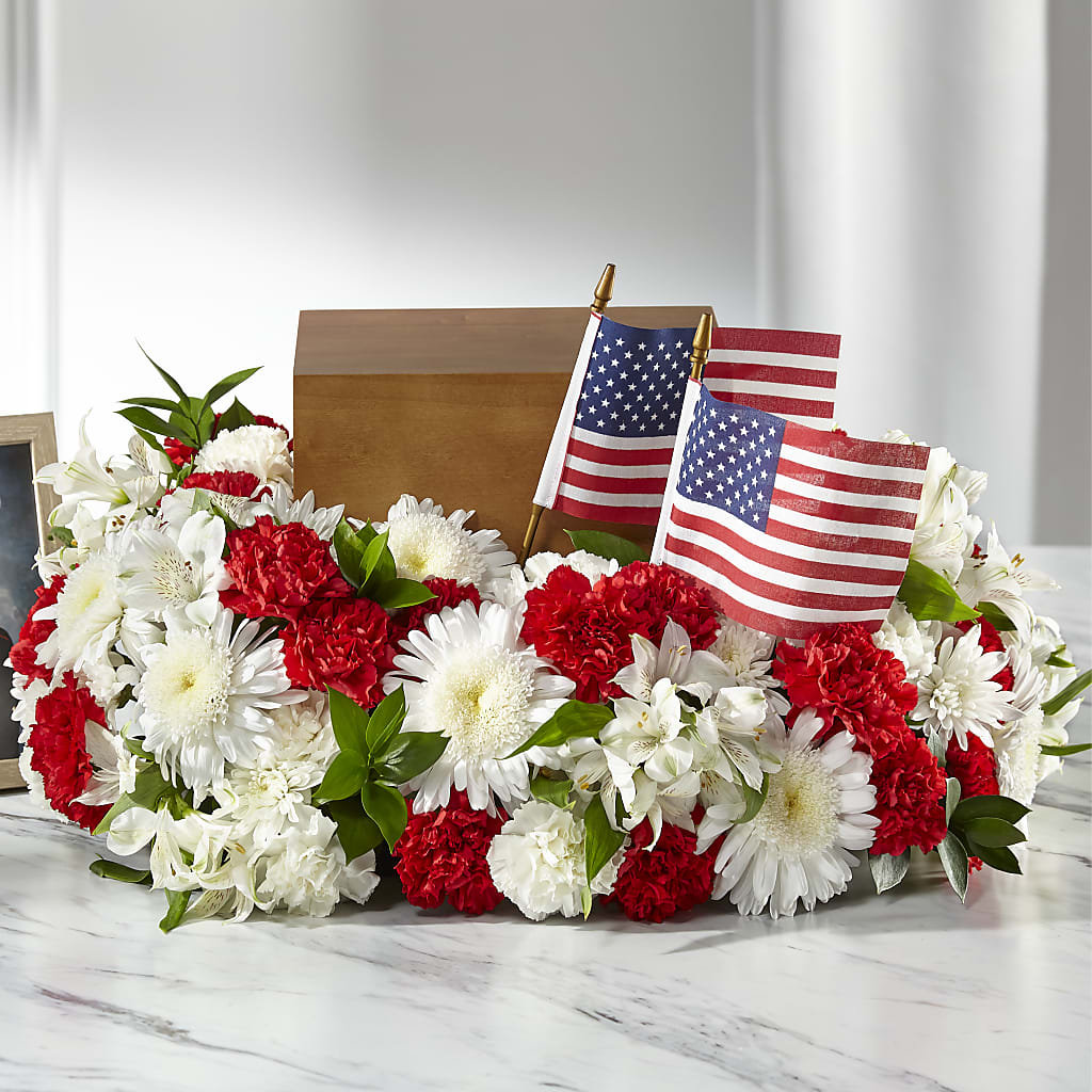 Spirit of Patriotism Cremation Adornment – LEE'S FLORIST & GREENHOUSE, Center Line MI