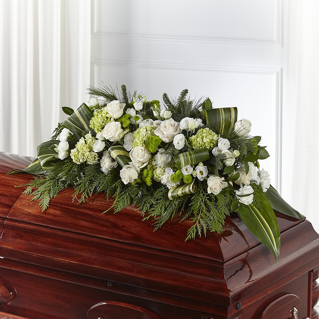 Hopeful Gesture Casket Spray – LEE'S FLORIST & GREENHOUSE, Center Line MI