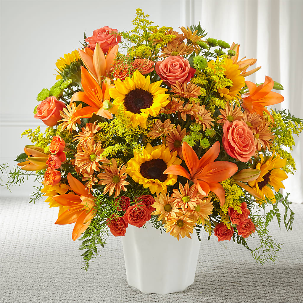 Harvest Thoughts Floor Basket – LEE'S FLORIST & GREENHOUSE, Center Line MI