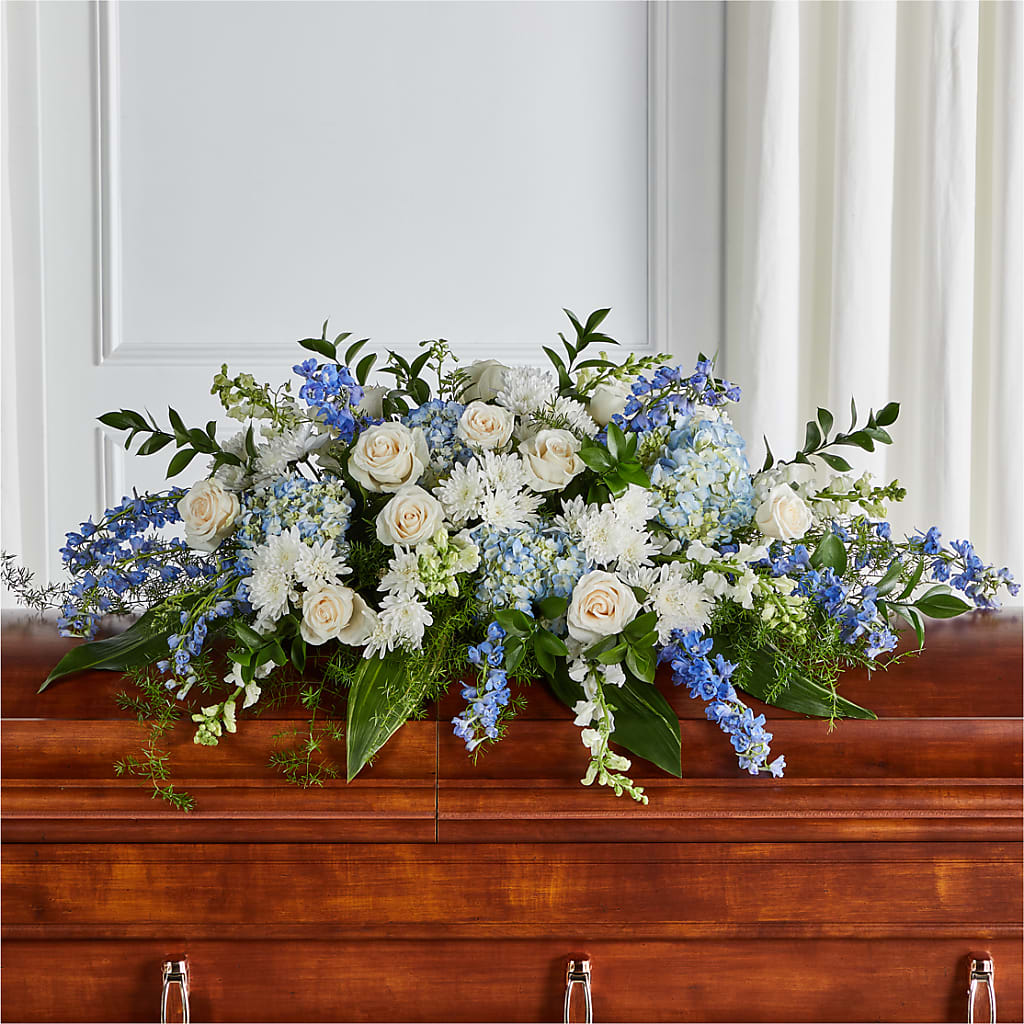 Timeless Essence Casket Spray – LEE'S FLORIST & GREENHOUSE, Center Line MI