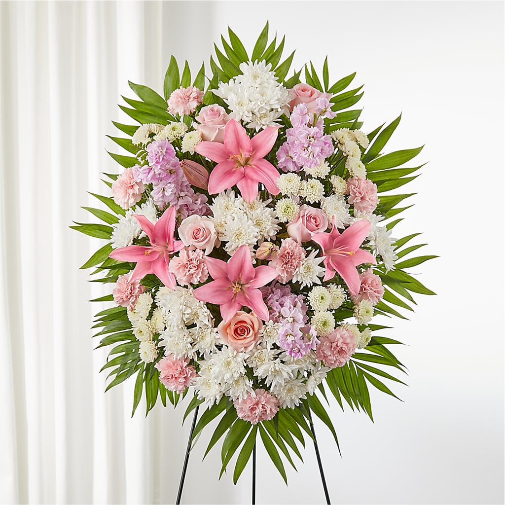 Offering Solace Standing Spray – LEE'S FLORIST & GREENHOUSE, Center Line MI