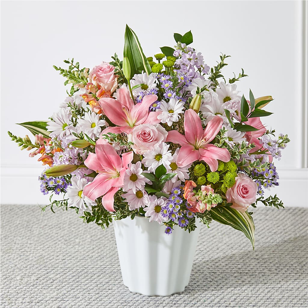 Abundant Compassion Floor Basket – LEE'S FLORIST & GREENHOUSE, Center Line MI