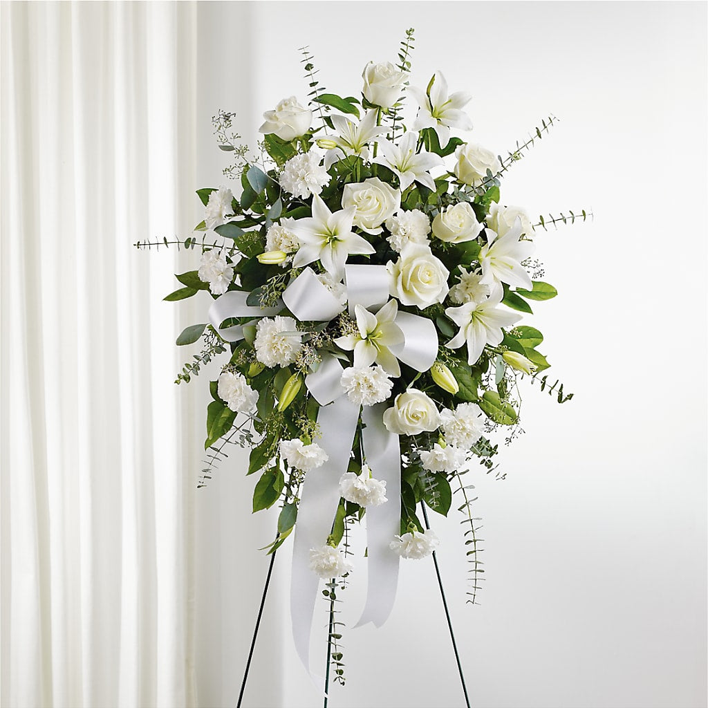 With Care Standing Spray – LEE'S FLORIST & GREENHOUSE, Center Line MI