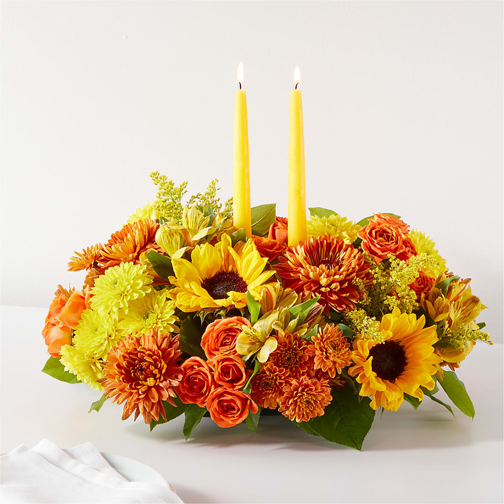 Autumn Harmony Centerpiece – LEE'S FLORIST & GREENHOUSE, Center Line MI