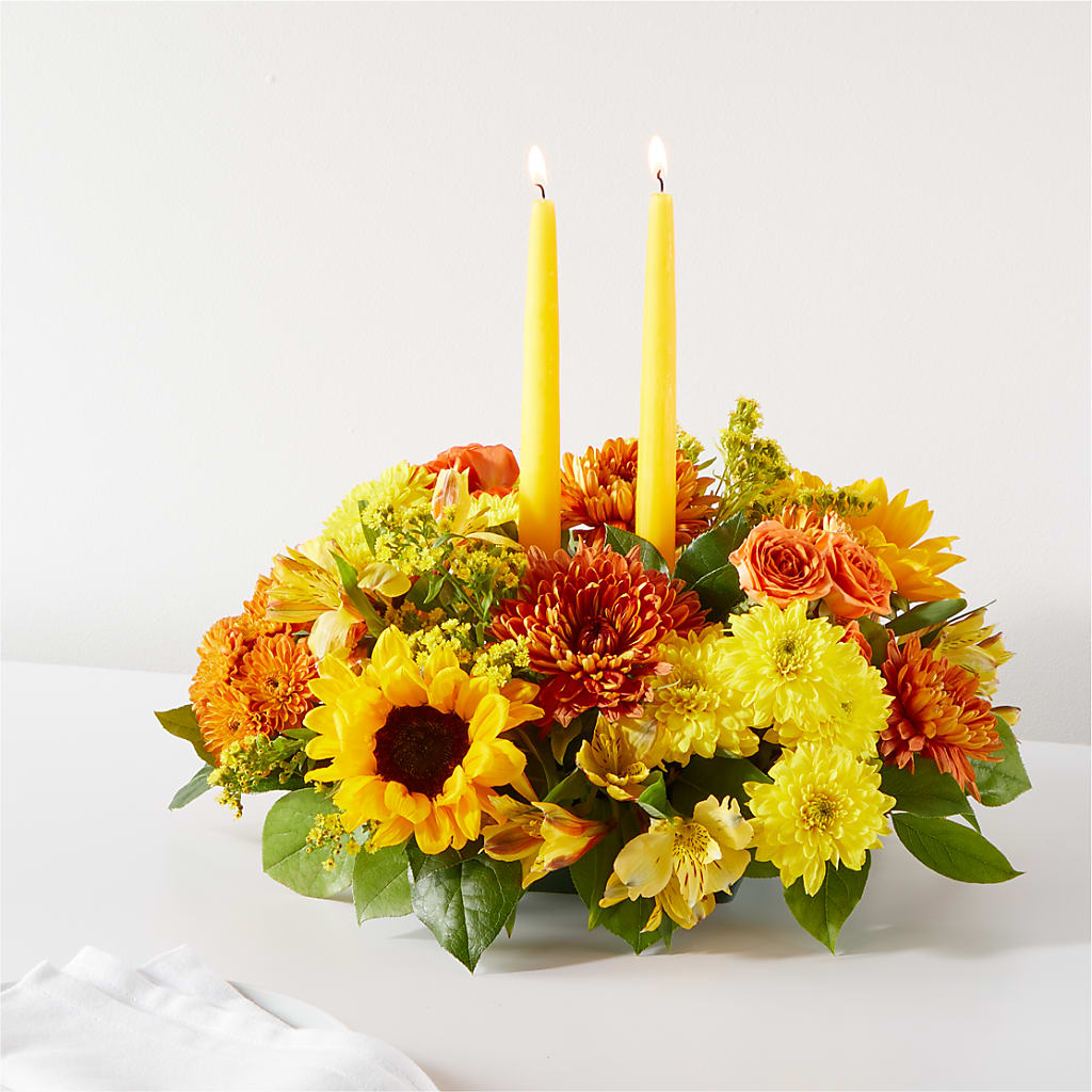 Autumn Harmony Centerpiece – LEE'S FLORIST & GREENHOUSE, Center Line MI