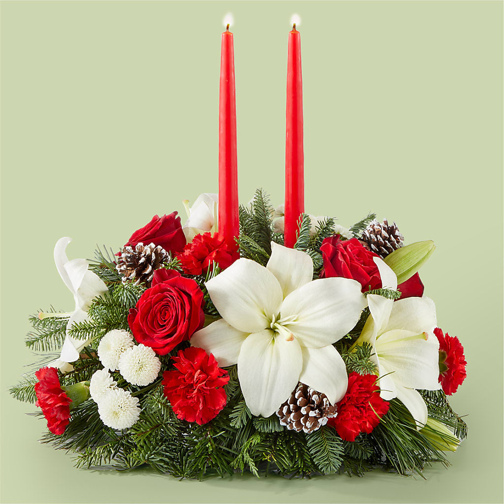 Seasonal Festivities Centerpiece – LEE'S FLORIST & GREENHOUSE, Center Line MI