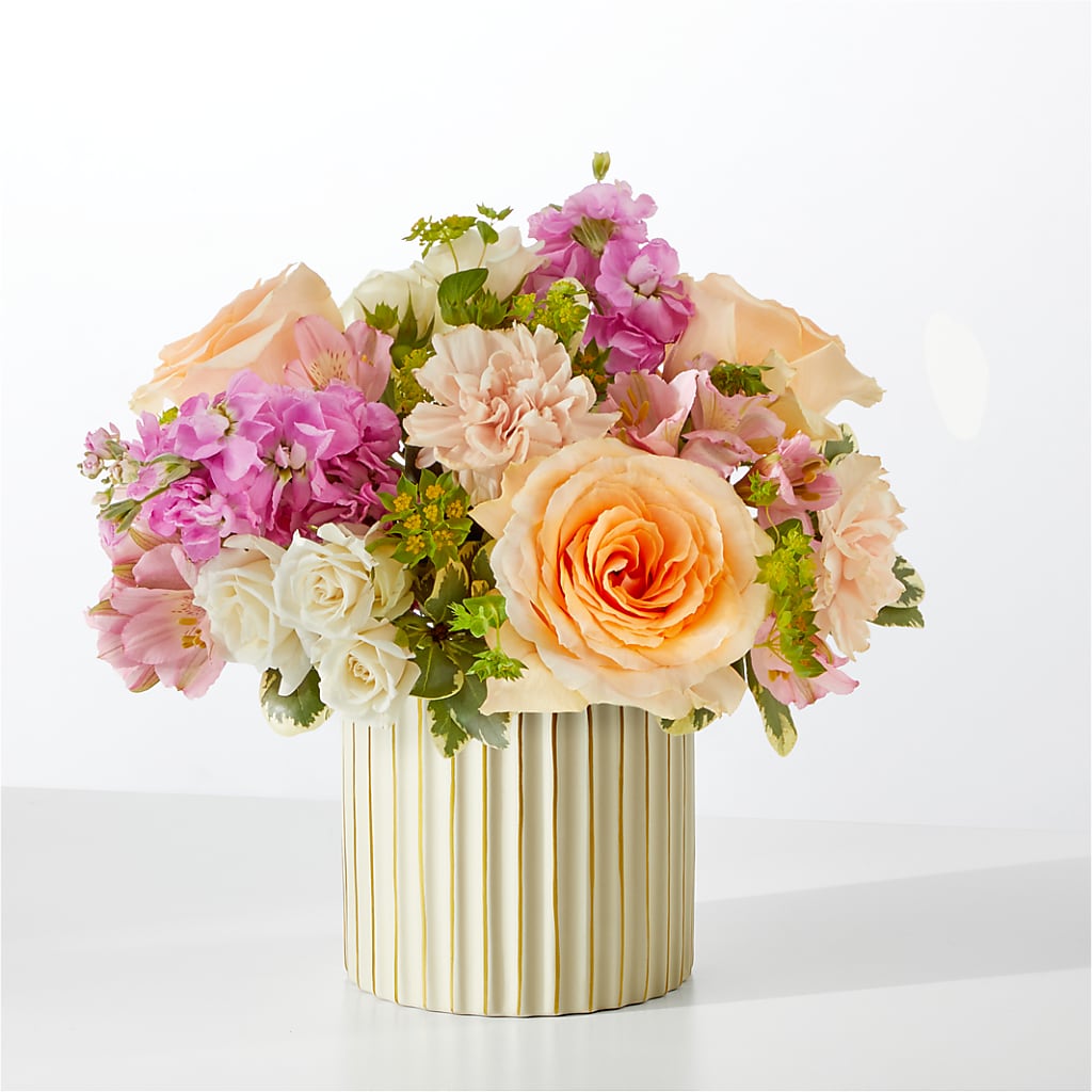 Paradise Bouquet with Ivory Vase – LEE'S FLORIST & GREENHOUSE, Center Line MI