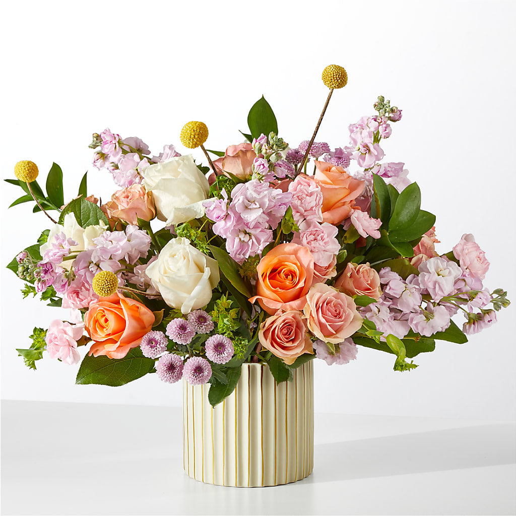 French Market Bouquet with Ivory Vase – LEE'S FLORIST & GREENHOUSE, Center Line MI