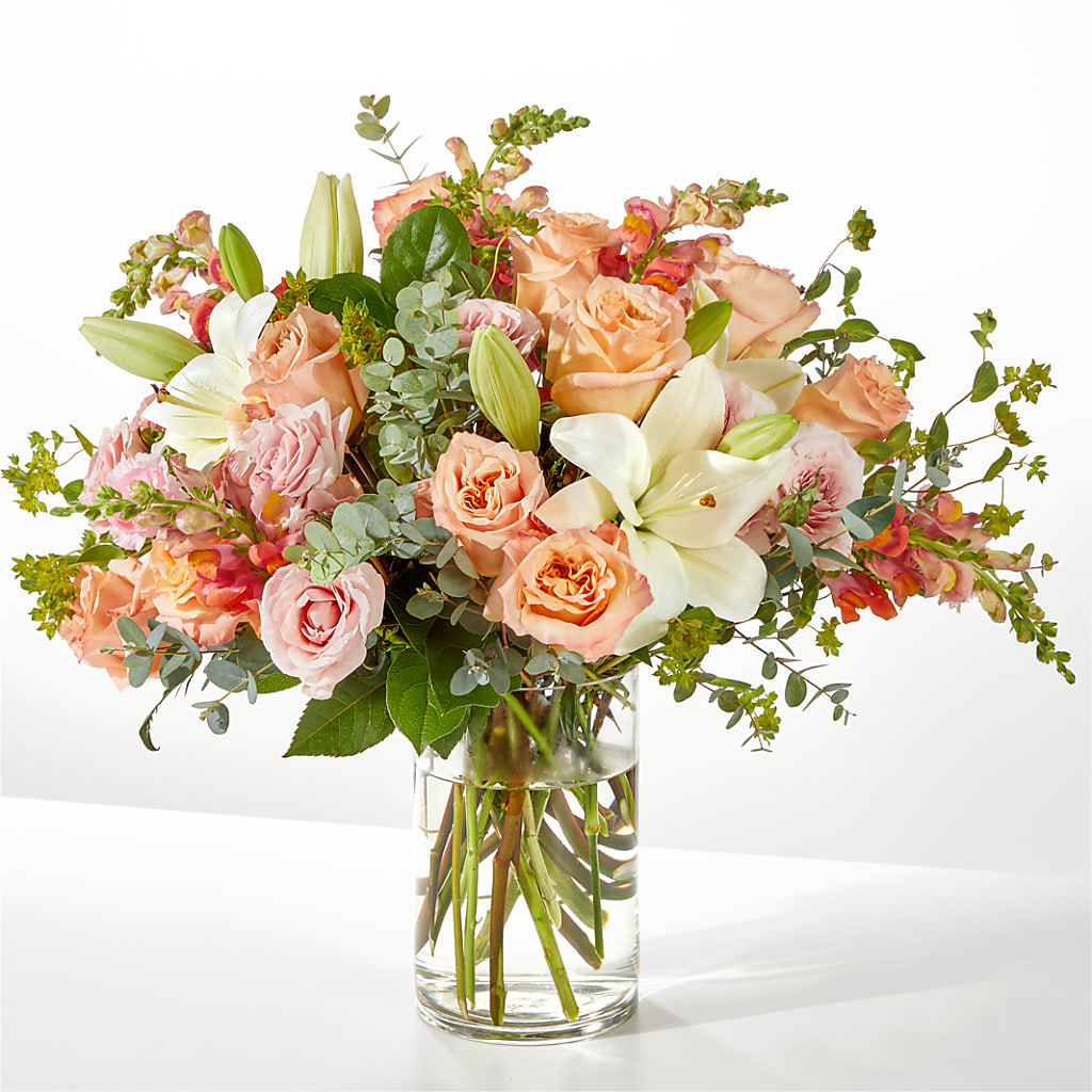 Grapefruit Splash Bouquet – LEE'S FLORIST & GREENHOUSE, Center Line MI
