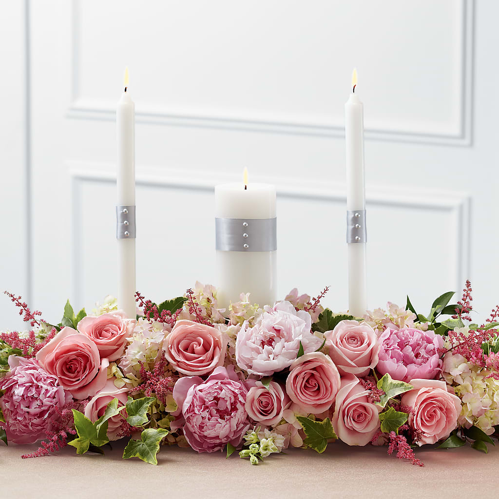 Worldwide Romance Unity Candle Arrangement – LEE'S FLORIST & GREENHOUSE, Center Line MI