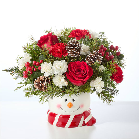 Jolly Snowman Bouquet – LEE'S FLORIST & GREENHOUSE, Center Line MI