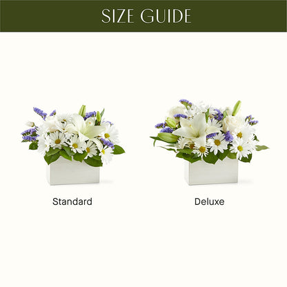 Beyond Blue Box Bouquet – LEE'S FLORIST & GREENHOUSE, Center Line MI
