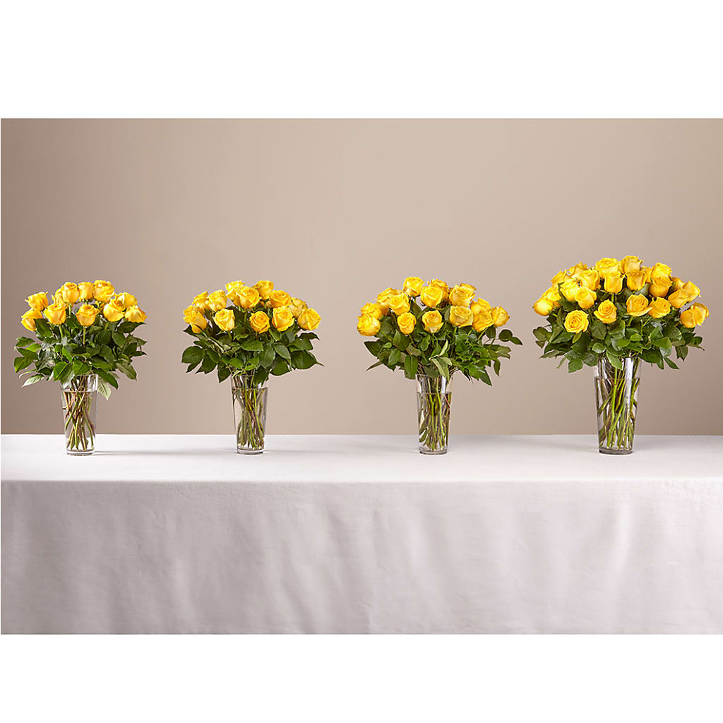 Long Stem Yellow Rose Bouquet – LEE'S FLORIST & GREENHOUSE, Center Line MI