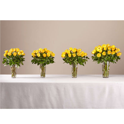 Long Stem Yellow Rose Bouquet – LEE'S FLORIST & GREENHOUSE, Center Line MI