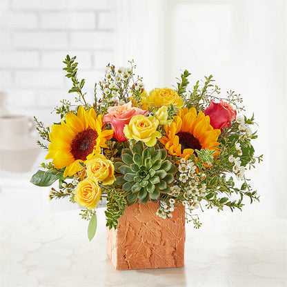 Sunflower Season Bouquet – LEE'S FLORIST & GREENHOUSE, Center Line MI
