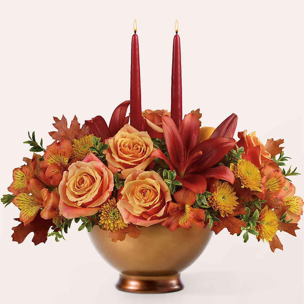 Harvest Table Centerpiece – LEE'S FLORIST & GREENHOUSE, Center Line MI