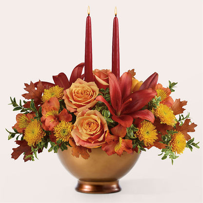 Harvest Table Centerpiece – LEE'S FLORIST & GREENHOUSE, Center Line MI