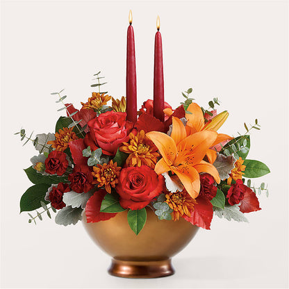 Fruits of Fall Centerpiece – LEE'S FLORIST & GREENHOUSE, Center Line MI