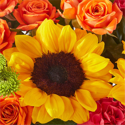 Sun-drenched Blooms Box Bouquet – LEE'S FLORIST & GREENHOUSE, Center Line MI