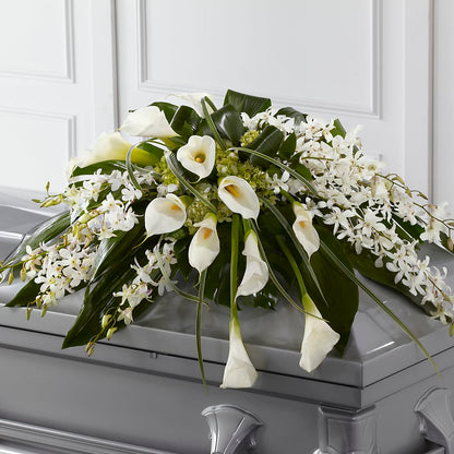 Angel Wings Casket Spray – LEE'S FLORIST & GREENHOUSE, Center Line MI