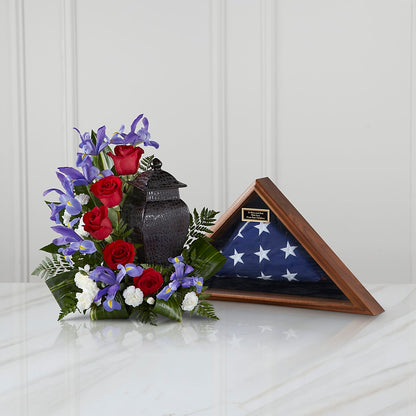 Patriotic Tribute Arrangement – LEE'S FLORIST & GREENHOUSE, Center Line MI