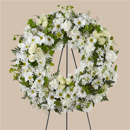 Faithful Wishes Wreath – LEE'S FLORIST & GREENHOUSE, Center Line MI