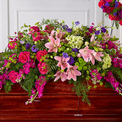 Radiant Tribute Casket Spray – LEE'S FLORIST & GREENHOUSE, Center Line MI