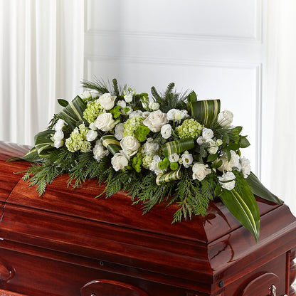 Hopeful Gesture Casket Spray – LEE'S FLORIST & GREENHOUSE, Center Line MI