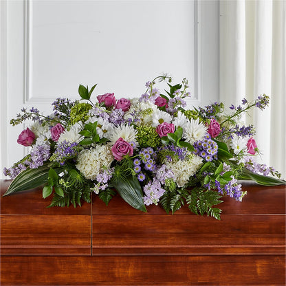 Meadows of Serenity Casket Spray – LEE'S FLORIST & GREENHOUSE, Center Line MI