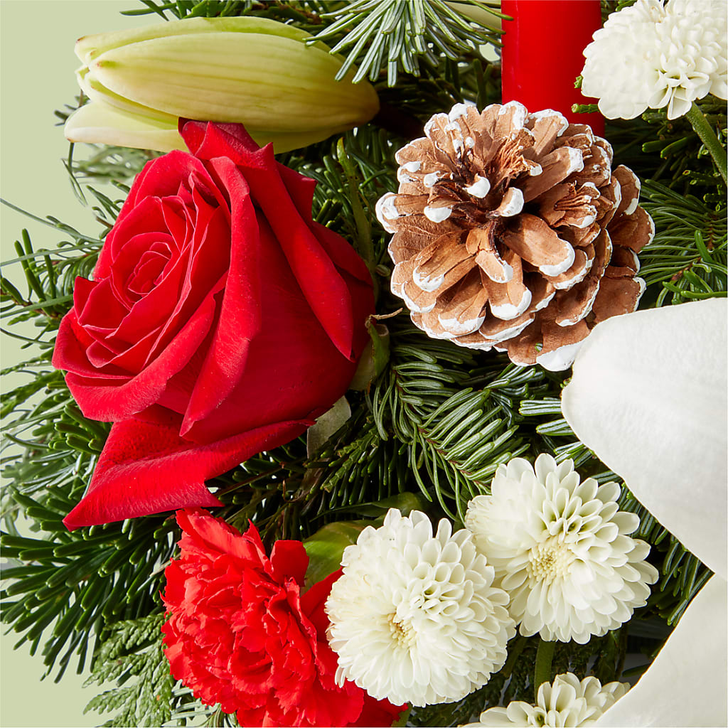 Seasonal Festivities Centerpiece – LEE'S FLORIST & GREENHOUSE, Center Line MI