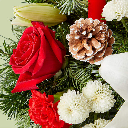 Seasonal Festivities Centerpiece – LEE'S FLORIST & GREENHOUSE, Center Line MI