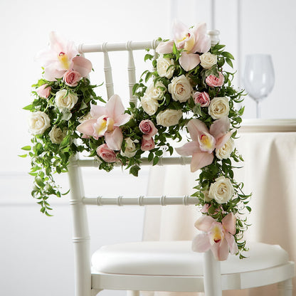 Orchid Rose Chair Décor – LEE'S FLORIST & GREENHOUSE, Center Line MI