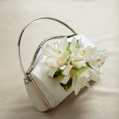 White Purse Decor – LEE'S FLORIST & GREENHOUSE, Center Line MI